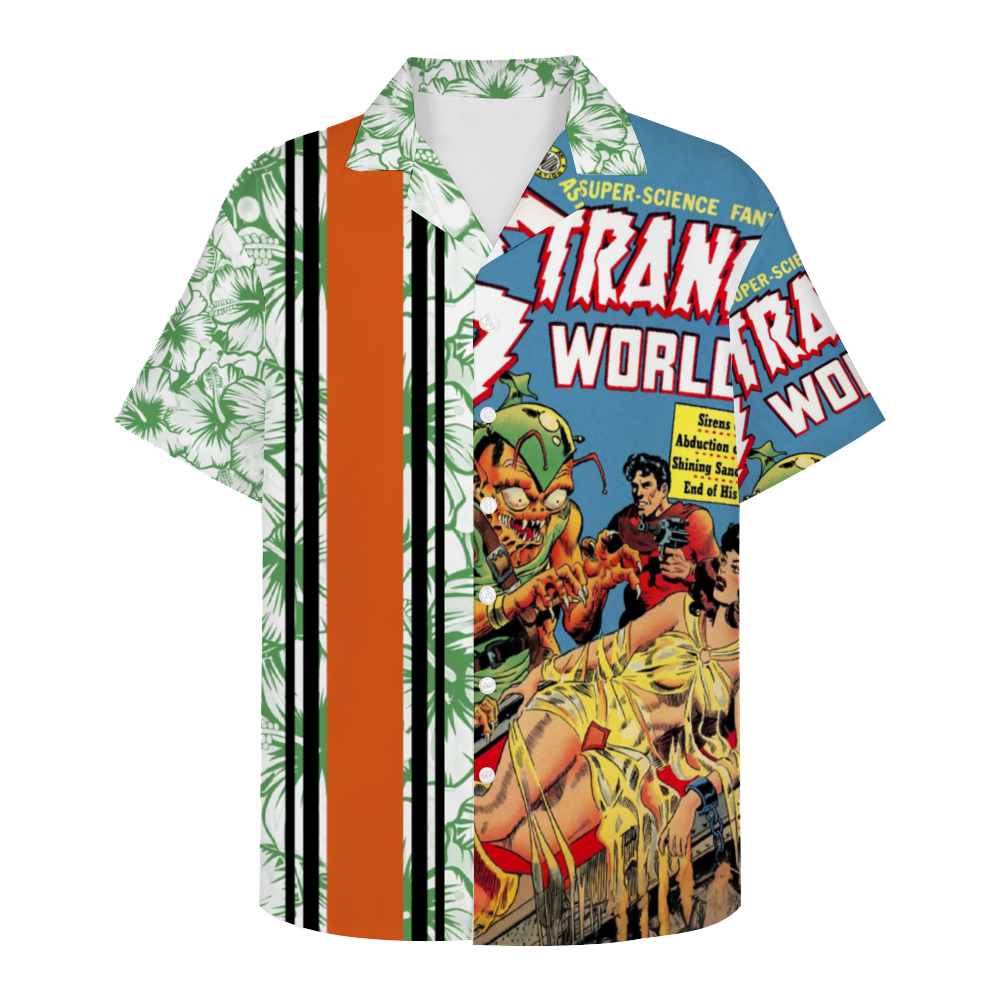 Strange Worlds Hawaiian Custom Short Sleeve Shirt Button Down