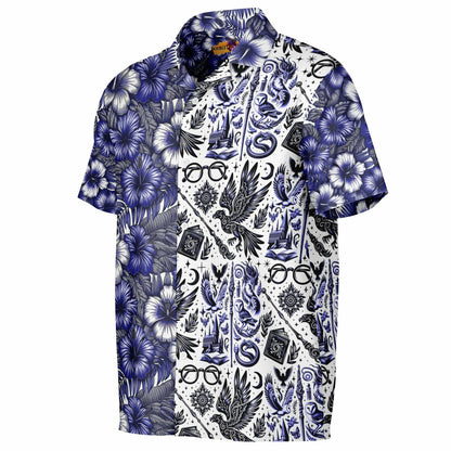 Wizardry School of Magic Short Sleeve Button-Down Hawaiian Shirt