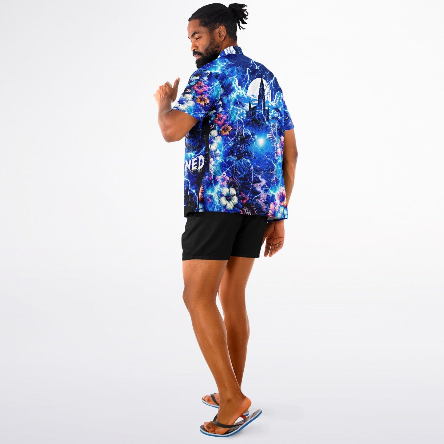 Frankenstein Unchained Short Sleeve Button-Down Hawaiian Shirt