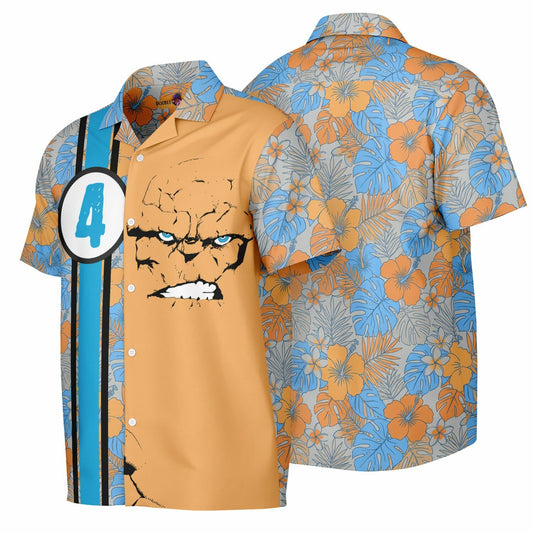Benjy Blue Eyes From Yancy St. Short Sleeve Button-Down Hawaiian Shirt
