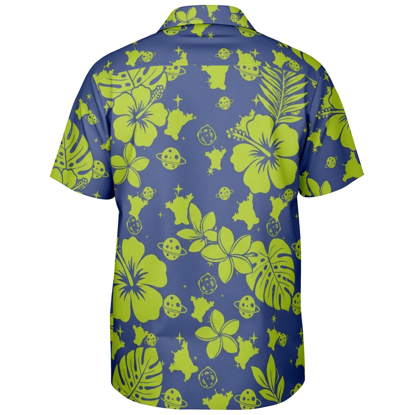 Toy Aliens Short Sleeve Button-Down Hawaiian Shirt