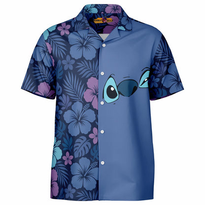 Experiment 626  Short Sleeve Button-Down Hawaiian Shirt