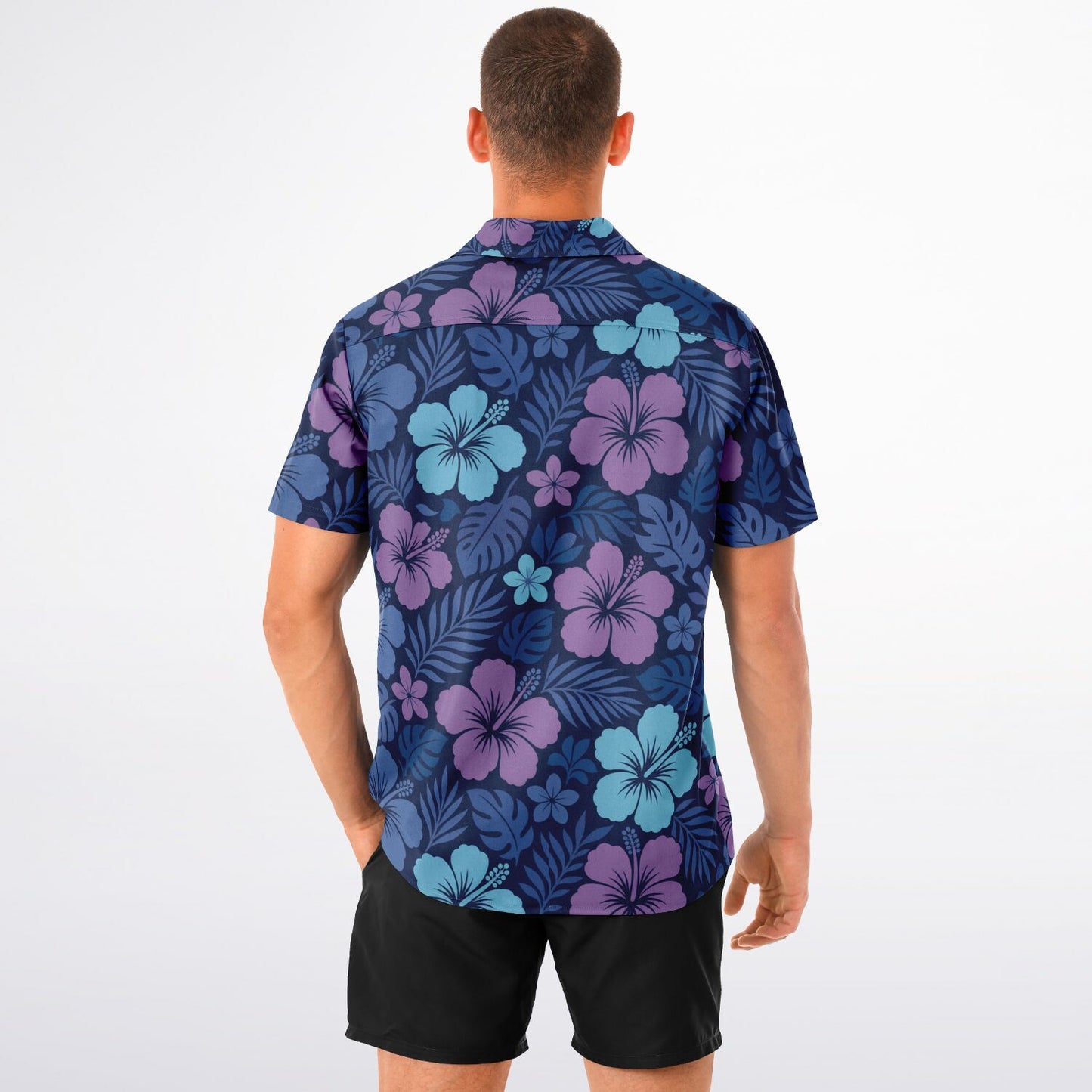 Experiment 626  Short Sleeve Button-Down Hawaiian Shirt