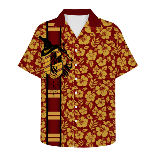 House of bravery, daring, nerve, and chivalry Hawaiian Button Down