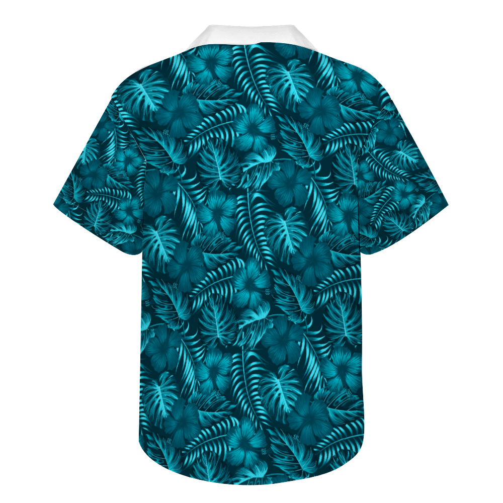 The Rise of Atlantis Custom Men's Short Sleeve Shirt Button Down