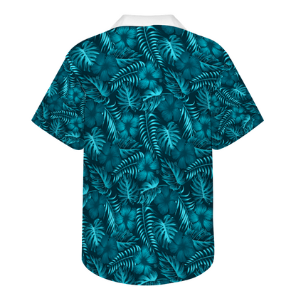 The Rise of Atlantis Custom Men's Short Sleeve Shirt Button Down