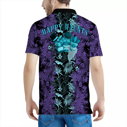 Happy Haunts Polynesian Tiki Polo Shirt