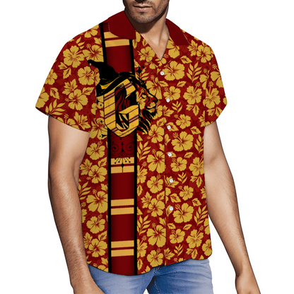 House of bravery, daring, nerve, and chivalry Hawaiian Button Down